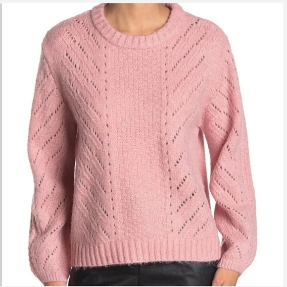 NEW Elodie Pink Mix Knit Sweater - Picture 1 of 4